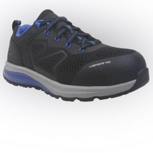 Herman Survivors Cassle Women’s Low top Safety Toe Shoes In Black & Blue Size 8